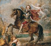 Peter Paul Rubens Equestrian Portrait of the George Villiers, oil painting on canvas